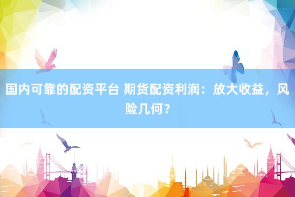 国内可靠的配资平台 期货配资利润：放大收益，风险几何？