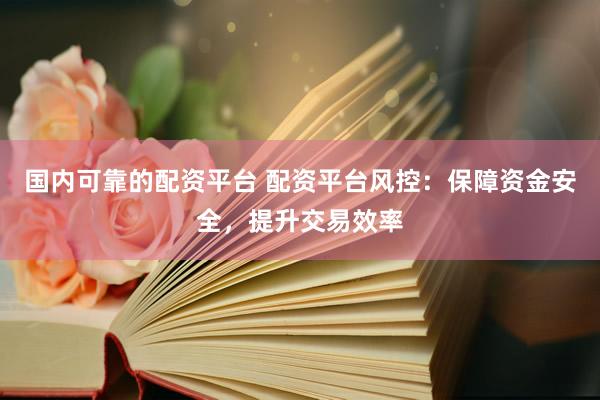 国内可靠的配资平台 配资平台风控:保障资金安全,提升交易效率